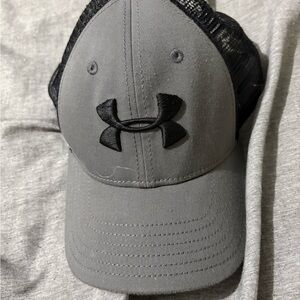 2/$20 Under Armour Black and Gray Snapback Hat Athletic Wear